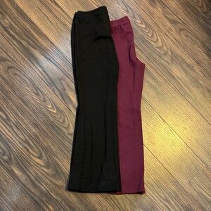 Kids Black and Purple Leggings